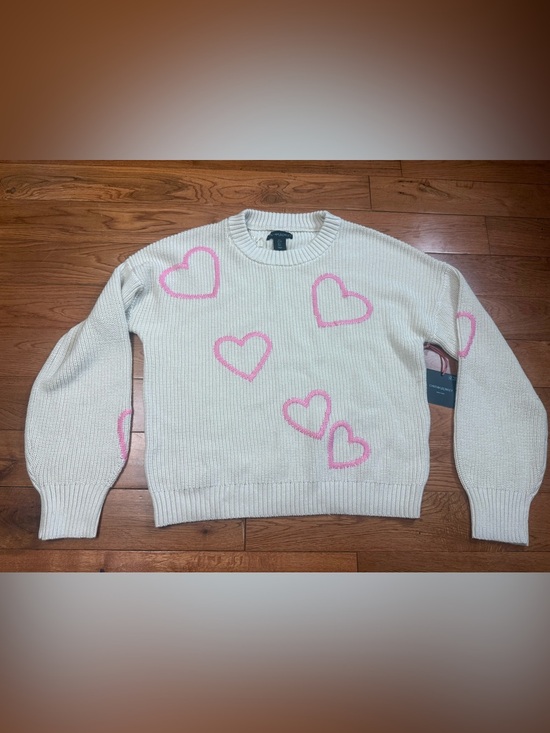 Cynthia Rowley Sweaters - Cynthia Rowley Embroidered Heart Sweater NWT